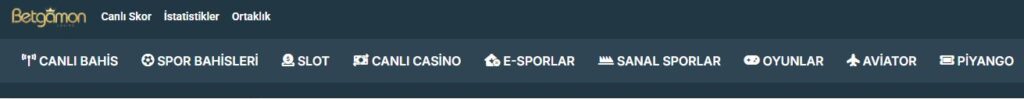 betgamon mobil